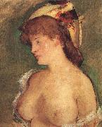 Edouard Manet Blond Woman with Bare Breasts oil